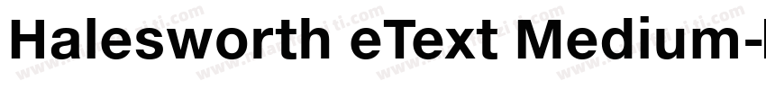 Halesworth eText Medium字体转换